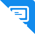 Blue triangle icon